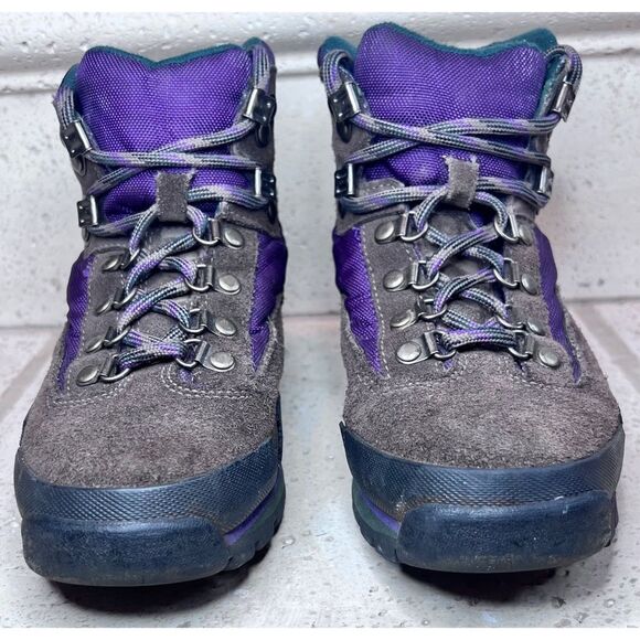 Timberland EUC Purple Brown Suede Hiking Desert Ankle Boots Size 7 main image 10